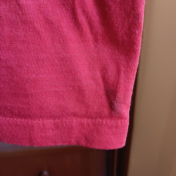 Boys 5-6 Vintage T-shirt Single Stitch 1970's Red Cotton Crewneck Fruit Loom USA - Picture 2 of 5